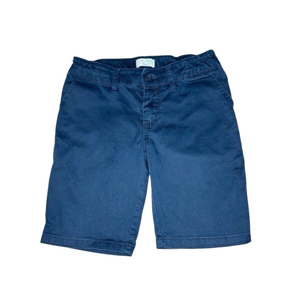 The Children’s Place Girl's Stretch Blue Chino Shorts Size 8 - Picture 1 of 4